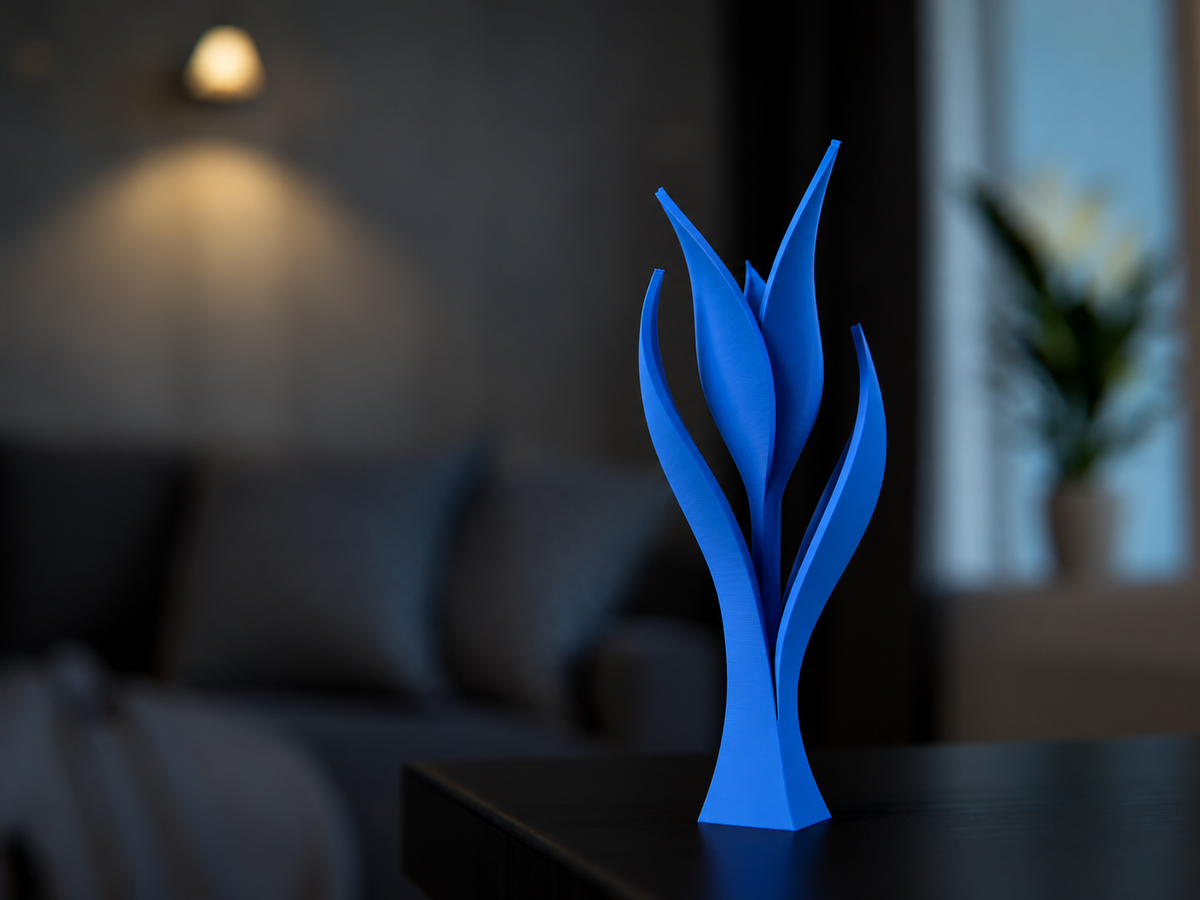 Kwitnący Tulipan – Nowoczesna Figurka Dekoracyjna 3D