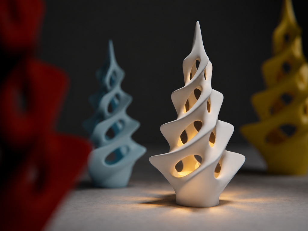Spiralna Choinka LED 3D – Ozdobna Dekoracja Świąteczna