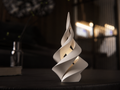 Spiralny Płomień – Dekoracyjna Figurka LED 3D | Nowoczesna Ozdoba