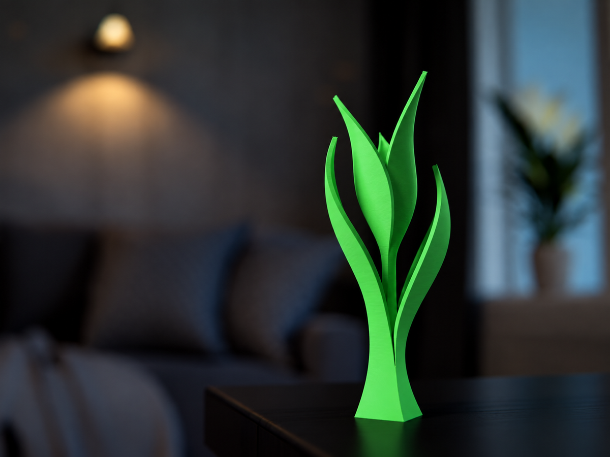 Kwitnący Tulipan – Nowoczesna Figurka Dekoracyjna 3D